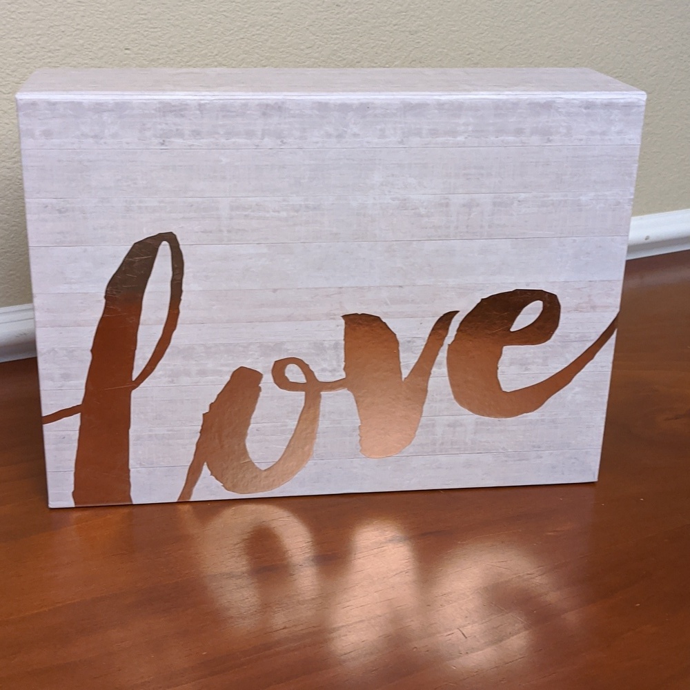 Boxes Floral Gold Love Wedding Bridal Shower Gift Boxes Keepsake Cards Memories